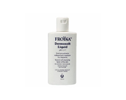 Froika Dermosoft Liquid, Υγρό καθαρισμού για πρόσωπο και σώμα για ευαίσθητα δέρματα που δεν ανέχονται το σαπούνι 200ml Froika Dermosoft Liquid, Υγρό καθαρισμού για πρόσωπο και σώμα για ευαίσθητα δέρματα που δεν ανέχονται το σαπούνι 200ml