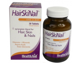 Health Aid Hair Skin Nail Συνδιασμός συστατικών για μαλλιά δέρμα και νύχια 30 ταμπλέτες  Health Aid Hair Skin Nail Συνδιασμός συστατικών για μαλλιά δέρμα και νύχια 30 ταμπλέτες