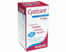 HealthAid CystiCare, Συμπλήρωμα διατροφής για την υγεία του ουροποιητικού συστήματος 60 ταμπλέτες HealthAid CystiCare, Συμπλήρωμα διατροφής για την υγεία του ουροποιητικού συστήματος 60 ταμπλέτες