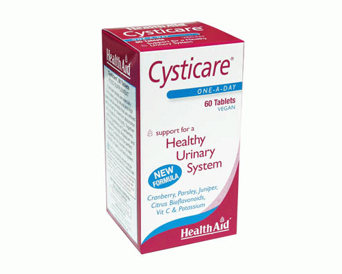 HealthAid CystiCare, Συμπλήρωμα διατροφής για την υγεία του ουροποιητικού συστήματος 60 ταμπλέτες HealthAid CystiCare, Συμπλήρωμα διατροφής για την υγεία του ουροποιητικού συστήματος 60 ταμπλέτες