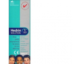 Hedrin Solution, Διάλυμα για την εξάλειψη των ψειρών και των αβγών τους για ενήλικες και παιδιά άνω των 6 μηνών 100ml Hedrin Solution, Διάλυμα για την εξάλειψη των ψειρών και των αβγών τους για ενήλικες και παιδιά άνω των 6 μηνών 100ml