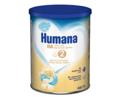 Humana HA no 2, Υπο-αλλεργικό γάλα βρεφικής ηλικίας κατάλληλο για βρέφη μετά των 6ο μήνα 400gr