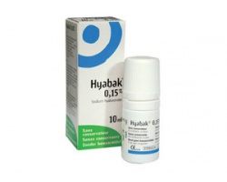 Hyabak Protector 0.15%, Ενυδατικό και λιπαντικό διάλυμα για μάτια και φακούς 10ml