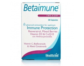 Health Aid Betaimune 30 κάψουλες, Συμπλήρωμα Διατροφής που ενισχύει και προστατεύει το ανοσοποιητικό και καταπολεμά τις ελεύθερες ρίζες Health Aid Betaimune 30 κάψουλες, Συμπλήρωμα Διατροφής που ενισχύει και προστατεύει το ανοσοποιητικό και καταπολεμά τις ελεύθερες ρίζες