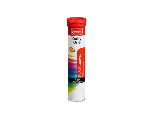 LANES Multivitamin Daily One, Συμπλήρωμα διατροφής με πολυβιταμίνες Α to Z με γεύση πορτοκάλι για υγεία και τόνωση όλη τη μέρα  αναβράζουσες ταμπλέτες LANES Multivitamin Daily One, Συμπλήρωμα διατροφής με πολυβιταμίνες Α to Z με γεύση πορτοκάλι για υγεία και τόνωση όλη τη μέρα  αναβράζουσες ταμπλέτες