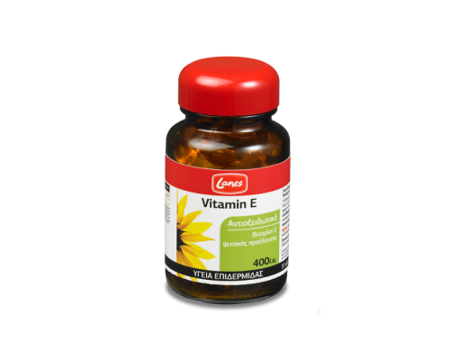 Lanes Vitamin E 400 i.u. Συμπλήρωμα διατροφής με αντιοξειδωτικά και βιταμίνη Ε φυσικής προέλευσης 30 κάψουλες Lanes Vitamin E 400 i.u. Συμπλήρωμα διατροφής με αντιοξειδωτικά και βιταμίνη Ε φυσικής προέλευσης 30 κάψουλες