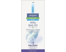 FREZYDERM, ATOPREL MILKY BATH OIL, Λάδι μπάνιου για τον καθαρισμό & την ανακούφιση του ξηρού ευαίσθητου δέρματος, 2 x 125ml FREZYDERM, ATOPREL MILKY BATH OIL, Λάδι μπάνιου για τον καθαρισμό & την ανακούφιση του ξηρού ευαίσθητου δέρματος, 2 x 125ml