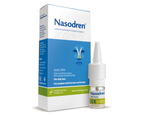 Nasodren Nasal Spray, Ρινικό σπρέυ για την αποσυμφόρηση και τον καθαρισμό της μύτης 50mg Nasodren Nasal Spray, Ρινικό σπρέυ για την αποσυμφόρηση και τον καθαρισμό της μύτης 50mg