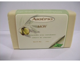 Novomed ΑΙΘΕΡΙΟ, Χειροποίητο σαπούνι από αγνό ελαιόλαδο και αλόη για ενυδάτωση 100g