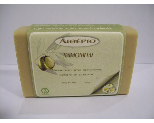 Novomed ΑΙΘΕΡΙΟ, Χειροποίητο σαπούνι από αγνό ελαιόλαδο και χαμομήλι με αντισηπτικές ιδιότητες 100g Novomed ΑΙΘΕΡΙΟ, Χειροποίητο σαπούνι από αγνό ελαιόλαδο και χαμομήλι με αντισηπτικές ιδιότητες 100g