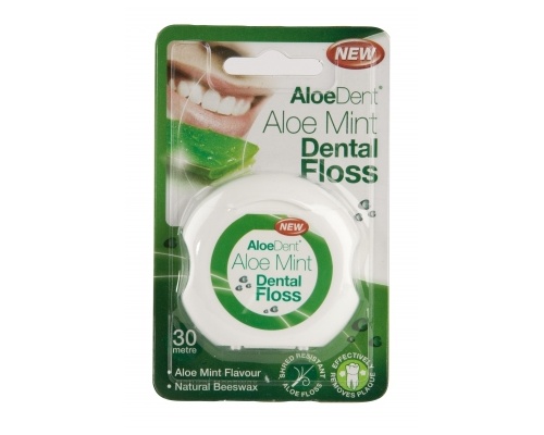 Optima Aloe Mint Dental Floss Οδοντικό νήμα, Με Aloe Vera για ανακούφιση των ούλων & επικάλυψη από φυσικό κερί μέλισσας, για εύκολη διείσδυση ανάμεσα στα δόντια, για 65+ χρήσεις Optima Aloe Mint Dental Floss Οδοντικό νήμα, Με Aloe Vera για ανακούφιση των ούλων & επικάλυψη από φυσικό κερί μέλισσας, για εύκολη διείσδυση ανάμεσα στα δόντια, για 65+ χρήσεις