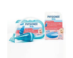 Physiomer Baby Nasal Aspirator, Ρινικός αποφρακτήρας για βρέφη 1 τεμάχιο & μία συσκευασία με 5 προστατευτικά φίλτρα Physiomer Baby Nasal Aspirator, Ρινικός αποφρακτήρας για βρέφη 1 τεμάχιο & μία συσκευασία με 5 προστατευτικά φίλτρα