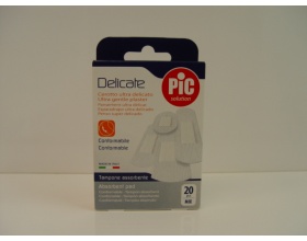 Pic Solution Delicate, Τσιρότο υπέρ απαλό και εξαιρετικά απορροφητικό 20 τεμάχια mix