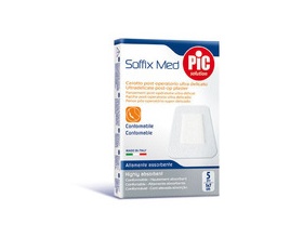 Pic Solution Soffix Med, Μετεγχειρητικό τσιρότο υπέρ απαλό και εξαιρετικά απορροφητικό 5 τεμάχια 5x7cm