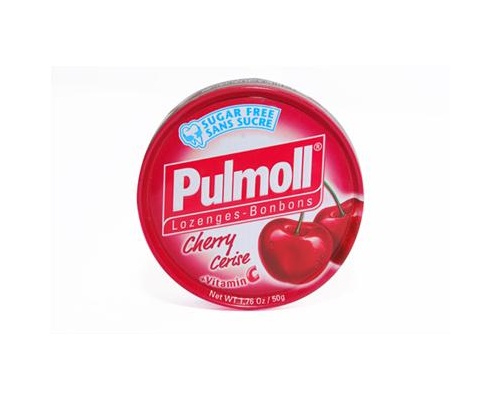 Pulmoll, Καραμέλες για το βήχα με κεράσι και βιταμίνη C 50g Pulmoll, Καραμέλες για το βήχα με κεράσι και βιταμίνη C 50g