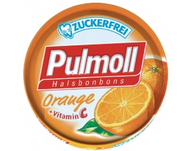 Pulmoll Orange +Vitamin C, Καραμέλες για το βήχα με γεύση πορτοκάλι και βιταμίνη C 50g