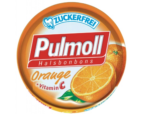 Pulmoll Orange +Vitamin C, Καραμέλες για το βήχα με γεύση πορτοκάλι και βιταμίνη C 50g Pulmoll Orange +Vitamin C, Καραμέλες για το βήχα με γεύση πορτοκάλι και βιταμίνη C 50g
