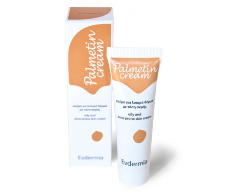 Evdermia Palmetin cream Κρέμα για λιπαρό δέρμα με τάση για ακμή φυσικό προϊόν  40ml Evdermia Palmetin cream Κρέμα για λιπαρό δέρμα με τάση για ακμή φυσικό προϊόν  40ml