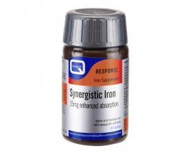 QUEST Synergistic Iron 15mg, Συμπλήρωμα διατροφής με σίδηρο, βιταμίνες Β, C και χαλκό 30 ταμπλέτες