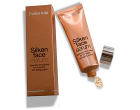 Evdermia Silken face serum 50ml, Αντιγηραντικό προϊόν, άριστης υφής, πλούσιο σε ενεργά συστατικά που παρουσιάζουν αυξημένη διαδερμική απορρόφηση