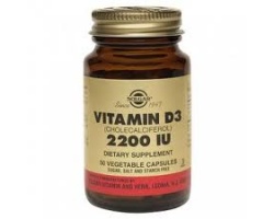 Solgar Vitamin D3 2200 IU, Συμπλήρωμα διατροφής με βιταμίνη D και A για τη σωστή υγεία των οστών, του νευρικού συστήματος και του ανοσοποιητικού 50 φυτικές κάψουλες Solgar Vitamin D3 2200 IU, Συμπλήρωμα διατροφής με βιταμίνη D και A για τη σωστή υγεία των οστών, του νευρικού συστήματος και του ανοσοποιητικού 50 φυτικές κάψουλες