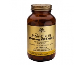 SOLGAR Ester-C Plus 1000mg Vitamin C, Συμπλήρωμα διατροφής με βιταμίνη C  90 ταμπλέτες