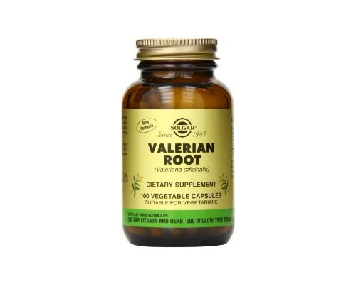 SOLGAR Valerian Root, Συμπλήρωμα διατροφής με ήπιες χαλαρωτικές ιδιότητες 100 κάψουλες SOLGAR Valerian Root, Συμπλήρωμα διατροφής με ήπιες χαλαρωτικές ιδιότητες 100 κάψουλες
