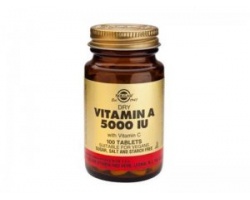 Solgar Vitamin A Dry 5000IU 100tab., Συμπλήρωμα διατροφής που βοηθάει στην ενδυνάμωση της όρασης, τη διατήρηση υγιούς δέρματος, μαλλιών και βλεννογόνων Solgar Vitamin A Dry 5000IU 100tab., Συμπλήρωμα διατροφής που βοηθάει στην ενδυνάμωση της όρασης, τη διατήρηση υγιούς δέρματος, μαλλιών και βλεννογόνων