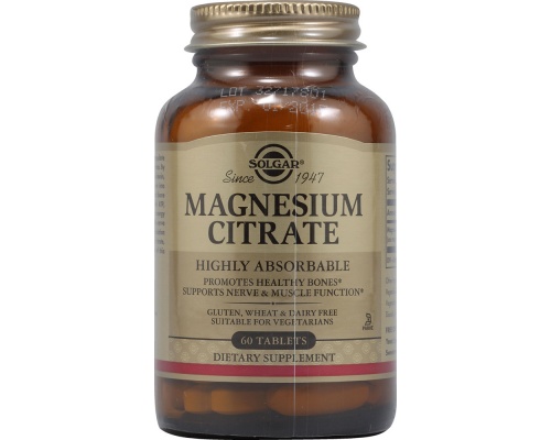 SOLGAR Citrate Magnesium 200mg 60 tabs, Βοηθά στην ομαλοποίηση των συμπτωμάτων που σχετίζονται με το στρες, ενώ παράλληλα προάγει την ομαλή παραγωγή ενέργειας στο σώμα SOLGAR Citrate Magnesium 200mg 60 tabs, Βοηθά στην ομαλοποίηση των συμπτωμάτων που σχετίζονται με το στρες, ενώ παράλληλα προάγει την ομαλή παραγωγή ενέργειας στο σώμα