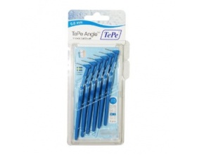 Tepe Angle Brush 0.6mm Blue  (6 Brushes Per Pack)