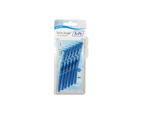 Tepe Angle Brush 0.6mm Blue  (6 Brushes Per Pack) Tepe Angle Brush 0.6mm Blue  (6 Brushes Per Pack)