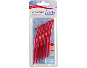 Tepe Angle Brush 0.5 Red (6 Brushes Per Pack)