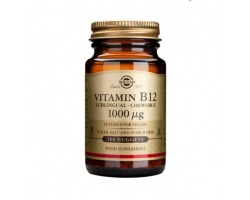 SOLGAR Vitamin B12 1000 μg, συμπλήρωμα διατροφής για τη φυσιολογική λειτουργία  των κυττάρων του οργανισμού, ειδικά αυτών του μυελού των οστών, της γαστρεντερικής οδού και του νευρικού συστήματος 100 nuggets SOLGAR Vitamin B12 1000 μg, συμπλήρωμα διατροφής για τη φυσιολογική λειτουργία  των κυττάρων του οργανισμού, ειδικά αυτών του μυελού των οστών, της γαστρεντερικής οδού και του νευρικού συστήματος 100 nuggets