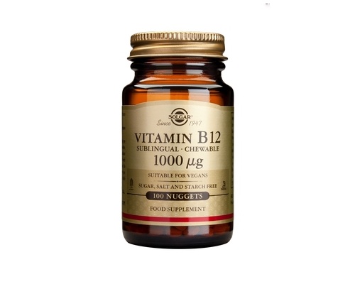SOLGAR Vitamin B12 1000 μg, συμπλήρωμα διατροφής για τη φυσιολογική λειτουργία  των κυττάρων του οργανισμού, ειδικά αυτών του μυελού των οστών, της γαστρεντερικής οδού και του νευρικού συστήματος 100 nuggets SOLGAR Vitamin B12 1000 μg, συμπλήρωμα διατροφής για τη φυσιολογική λειτουργία  των κυττάρων του οργανισμού, ειδικά αυτών του μυελού των οστών, της γαστρεντερικής οδού και του νευρικού συστήματος 100 nuggets