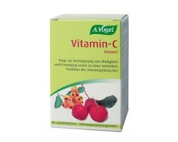 A. Vogel Vitamin-C 40 tabs, Βιολογική 100% απορροφήσιμη βιταμίνη C από φρέσκια Ασερόλα, για την ενίσχυση του ανοσοποιητικού συστήματος,τη μείωση της κόπωσης και την βελτίωση του δέρματος