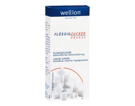 Wellion Liquid Sugar Orange, Υγρή ζάχαρη με γεύση πορτοκάλι για κρίση υπογλυκαιμίας 10 φακελάκια