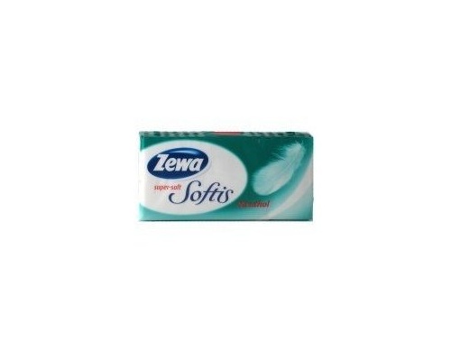 Zewa Softis Menthol, Χαρτομάντιλα τσέπης με άρωμα μέντας 9 τεμάχια Zewa Softis Menthol, Χαρτομάντιλα τσέπης με άρωμα μέντας 9 τεμάχια