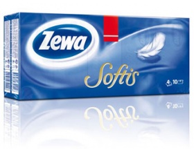 Zewa Softis, Χαρτομάντιλα τσέπης χωρίς άρωμα 9 τεμάχια 