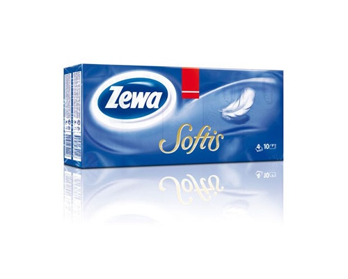 Zewa Softis, Χαρτομάντιλα τσέπης χωρίς άρωμα 9 τεμάχια  Zewa Softis, Χαρτομάντιλα τσέπης χωρίς άρωμα 9 τεμάχια