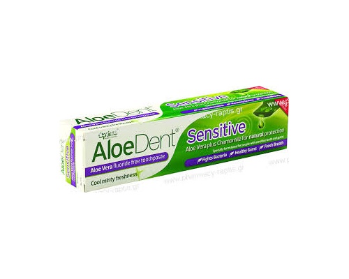 OPTIMA Aloe Dent Sensitive Toothpaste Οδοντόκρεμα Αλόης,100ml OPTIMA Aloe Dent Sensitive Toothpaste Οδοντόκρεμα Αλόης,100ml