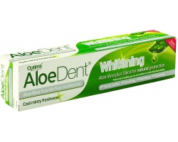OPTIMA Aloe Dent Whitening Toothpaste Οδοντόκρεμα Αλόης Με Πυρίτιο Για Λεύκανση ,100ml OPTIMA Aloe Dent Whitening Toothpaste Οδοντόκρεμα Αλόης Με Πυρίτιο Για Λεύκανση ,100ml
