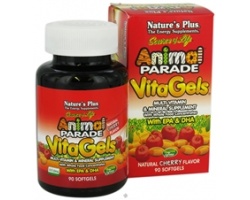 NATURE'S PLUS Animal Parade Vita Gels Συμπλήρωμα πολύ-βιταμινών & μετάλλων με EPA - DHA 90 κάψουλες NATURE'S PLUS Animal Parade Vita Gels Συμπλήρωμα πολύ-βιταμινών & μετάλλων με EPA - DHA 90 κάψουλες