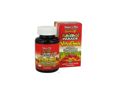 NATURE'S PLUS Animal Parade Vita Gels Συμπλήρωμα πολύ-βιταμινών & μετάλλων με EPA - DHA 90 κάψουλες NATURE'S PLUS Animal Parade Vita Gels Συμπλήρωμα πολύ-βιταμινών & μετάλλων με EPA - DHA 90 κάψουλες