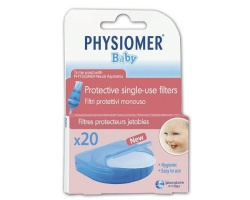 PHYSIOMER Baby Nasal Ανταλλακτικά φίλτρα για τον ρινικό αποφρακτήρα 20 φίλτρα  