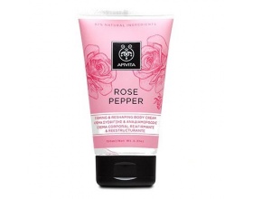 Apivita Rose Pepper Κρέμα Σύσφιξης και Αναδιαμόρφωσης με Τριαντάφυλλο και Ροζ Πιπέρι, 150ml Apivita Rose Pepper Κρέμα Σύσφιξης και Αναδιαμόρφωσης με Τριαντάφυλλο και Ροζ Πιπέρι, 150ml