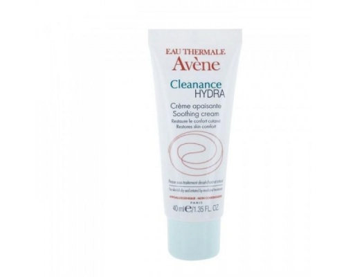 AVENE Cleanance HYDRA Creme 40ml, Αντισταθμίζει τα ερεθιστικά και ξηραντικά αποτελέσματα των φαρμακευτικών θεραπειών της ακμής. AVENE Cleanance HYDRA Creme 40ml, Αντισταθμίζει τα ερεθιστικά και ξηραντικά αποτελέσματα των φαρμακευτικών θεραπειών της ακμής.
