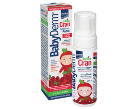 INTERMED Babyderm Junior Cran Εκχύλισμα cranberry & α-glucan Απαλός αφρός καθαρισμού της μηρογεννητικής περιοχής για αγόρια & κορίτσια 150 ml INTERMED Babyderm Junior Cran Εκχύλισμα cranberry & α-glucan Απαλός αφρός καθαρισμού της μηρογεννητικής περιοχής για αγόρια & κορίτσια 150 ml