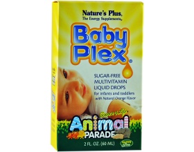 NATURE'S PLUS Animal Parade Baby Plex Πολυβιταμινούχο υγρό σε σταγόνες για βρέφη & μωρά 60ml