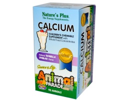NATURE'S PLUS Animal Parade Calcium Μασώμενες ταμπλέτες με συμπυκνωμένες φυσικές τροφές 90 ταμπλέτες NATURE'S PLUS Animal Parade Calcium Μασώμενες ταμπλέτες με συμπυκνωμένες φυσικές τροφές 90 ταμπλέτες