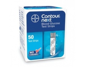 Bayer Contour Next Blood Glucose Test Strips Ταινίες Μέτρησης Σακχάρου, 50τμχ 